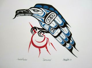 Northwest Coast Tribal - Raven Steals The Sun - Painting
