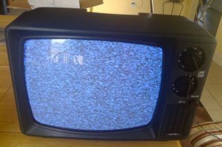 Vintage Amtel Black And White Tv Model 0120 12 Inch Uhf / Vhf Late 90 