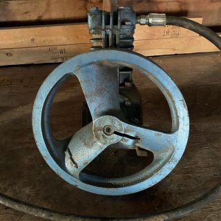 Vintage Smith Blue Air Compressor Pump Pulley Turns & Pumps Air 1 Groove Pulley