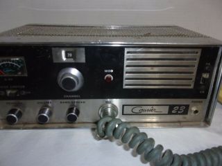 Vintage Courier 23 CB Base Station Tube Radio early 60s Powers On with JM,  3 Mic 3