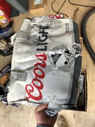 Coors Light Beer Soft 36 Can Cooler Collapsible Bag Nfl Football Insulated Htf