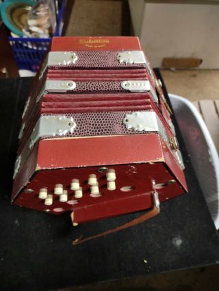 Vintage Concertina Accordion Made In Italy