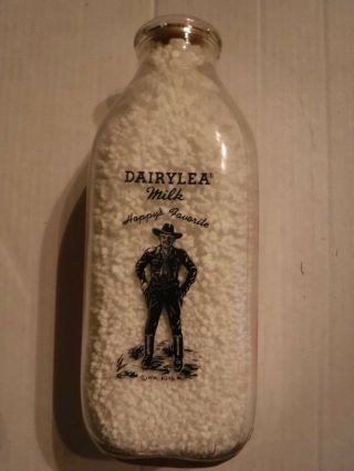 Vintage Dairylea Hoppalong Cassidy Milk Bottle,  York