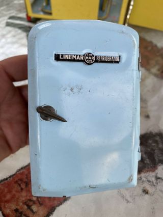 Vintage Linemar Tin Toy - Refrigerator