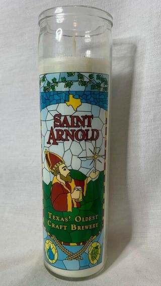 Saint Arnold Brewing Houston Texas Oldest Craft Brewery Prayer Candle 8 Inch