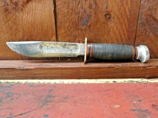 Vintage Marbles Gladstone Mich.  Fixed Blade 9 " Hunting Knife
