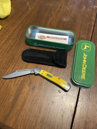 Case Xx 61749l Ss John Deere Mini Copperlock Pocket Knife