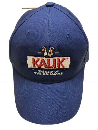 Kalik Beer Adjustable Ball Cap Hat Beer Of The Bahamas