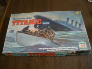 Vintage The Sinking Of The Titanic Board Game Ideal 1976 99 Complete