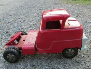 Vintage Structo Toys Pressed Steel Tractor Trailer Truck Only