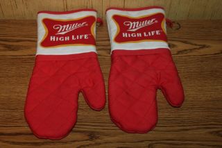 Miller High Life Oven Mitt Grilling Beer Thick Heavy Duty Authentic