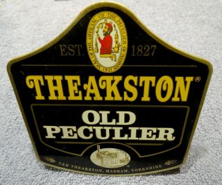Metal Beer Pump Clip - Theakston Old Peculier - Bitter British Beer