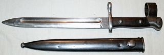 Aha - 01 Chiliean M1895 Bayonet W/scabbard And M1893 Adapter