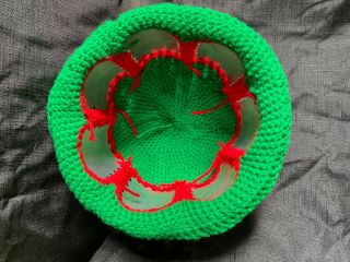Handmade Crochet Vintage Throwback Mountain Dew Can Hat.  One of a kind 3