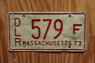 1973 Massachusetts Dealer License Plate