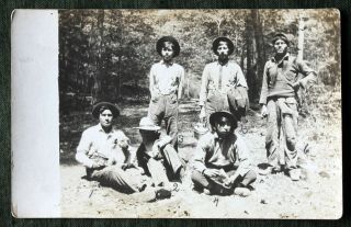 6 Ottawa Indians Lumber Workers Meshkey Shomin Five Mile Creek,  Mi C1910