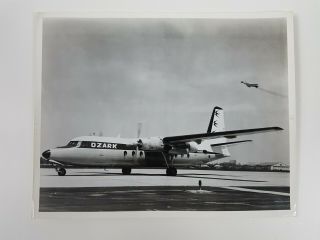 Large Ozark Airlines Fairchild Hiller F - 227 10x8 Photograph