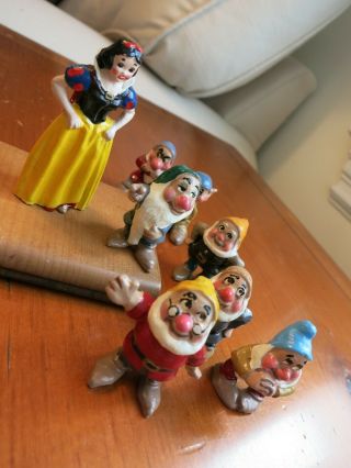 Lead Figurine Snow White And The Seven Dwarves (u)