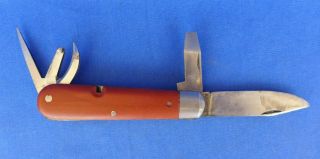 Elsener Schwyz Swiss Made Victorinox Army Knife No Date Code - Pre 1921? Sak