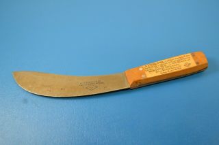 Vintage J Russell & Co Green River Curved Skinning Knife 6 " Blade
