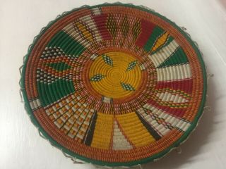 Ethiopian Colorful Handwoven Basket