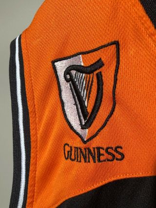 Guinness Irish Stout Beer 1759 Basketball Jersey Black Orange L Mens EUC 3