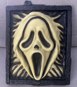 Vintage 90s 2000s Scream Movie Ghost Face Mask Glow In The Dark Wall Decoration