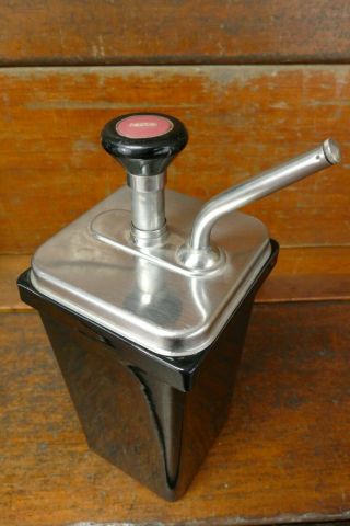 Vintage Liquid Porcelain Ice Cream Soda Fountain Pump Cherry Syrup Dispenser
