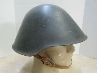 Vintage East German Ddr Nva Gdr Steel Helmet Cold War M56 Size Medium To 7 1/4