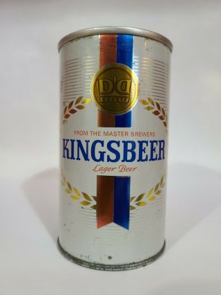 Kingsbeer 1970 Straight Steel Pull Tab Beer Can Dow Brewery OCOC Canada 2