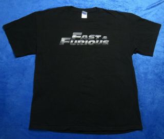 Vintage 2009 Fast And Furious Movie Promo Shirt Size Large Men Pre Owned Rare
