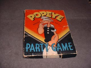 Vintage Popeye Party Game Where 