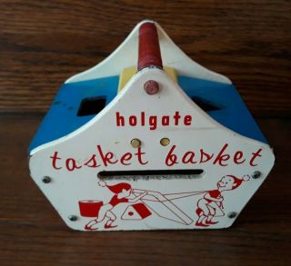 Vintage Holgate Tasket Basket 6 X 8 Inches