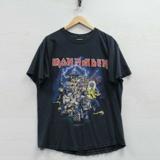 Vintage 1996 Iron Maiden Best Of The Beast T - Shirt Large 90s Distressed Band Tee