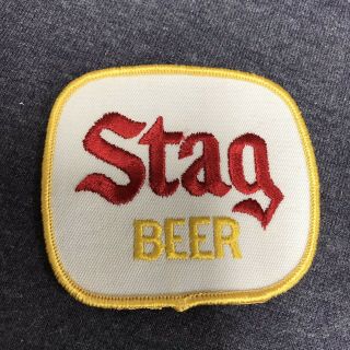 Vintage Stag Beer Patch Nos - - - 3 1/2”x3”