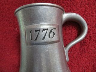 1776 Pewter Noggin Mug Stein 5 3/8 " Tall Wilton Columbia,  Pa Usa Metalware