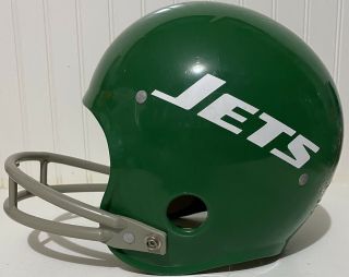 Vintage Rawlings Football Helmet York Jets Hnfl - N Small 1980s Mancave