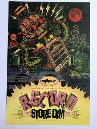 Dogfish Head Record Store Day Poster Official Beer Of Record Store Day 2021