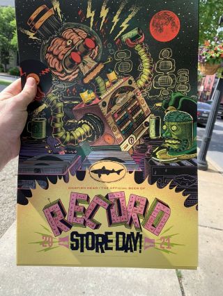 2021 Record Store Day Poster Dogfish Head Beer Rsd Ships Asap