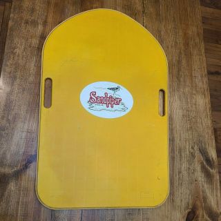 Vintage Sandpiper Skimboard Skim Board Yellow