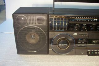 Vintage 1989 RCA AM/FM Radio/CD/Cassette BoomBox Model No.  RP - 7955 2