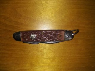 Vintage Official Boy Scouts Of America 4 - Blade Pocket Knife,  Camillus,  Second