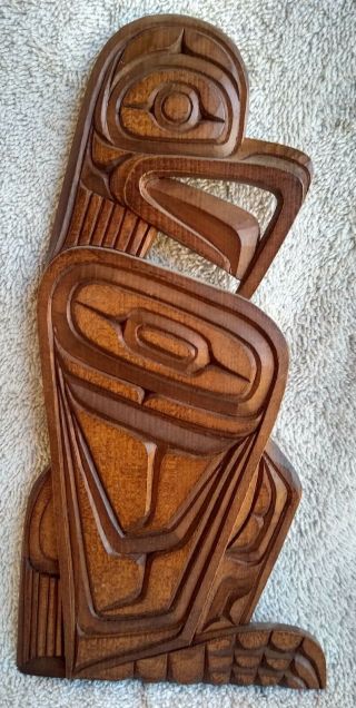 Pacific Northwest Coast First Nations Bald Eagle Wall Hanging Delmar Joseph