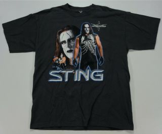 Rare Vtg Sting Wcw World Championship Wrestling T Shirt 90s 2000s Wrestler Sz Xl