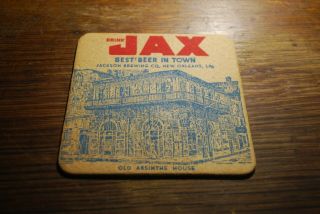 Vintage Jax Beer Coaster & Bottle Labels,  Orleans - Old Absinthe House