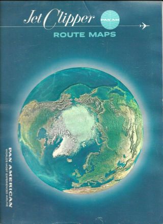 Pan American Jet Clipper Route Maps Copyright 1965