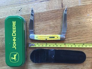Case John Deere Yellow Muskrat Xx Pocket Knife
