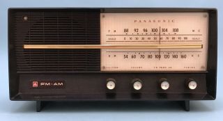 Rare Vintage 1963 Panasonic Receiver Fm/am Tube Radio / Model 740