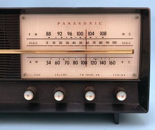 Rare Vintage 1963 Panasonic Receiver FM/AM Tube Radio / Model 740 2