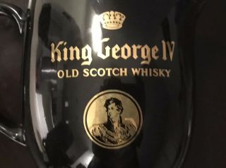 Black George Iv Old Scotch Whiskey Water Pitcher Jug England Wade Regicor